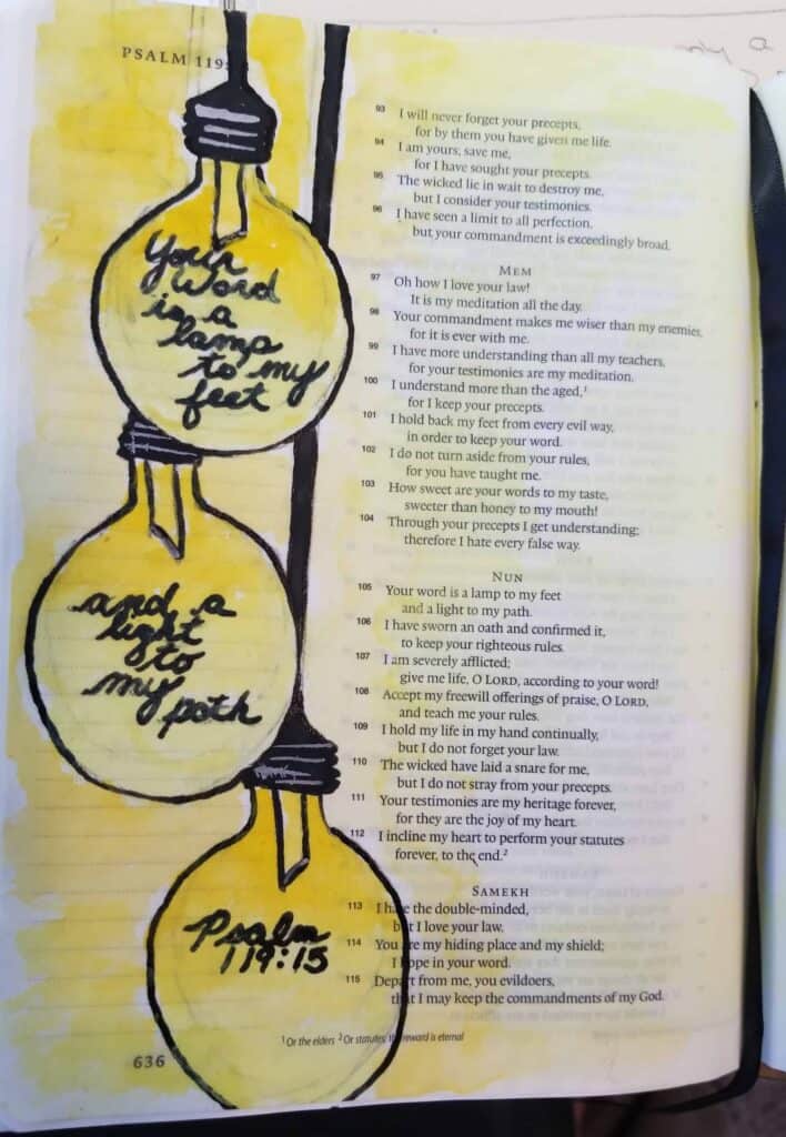 picture 3 of sample Bible journaling for post Bible Journaling: what it is, how to start and the benefits of